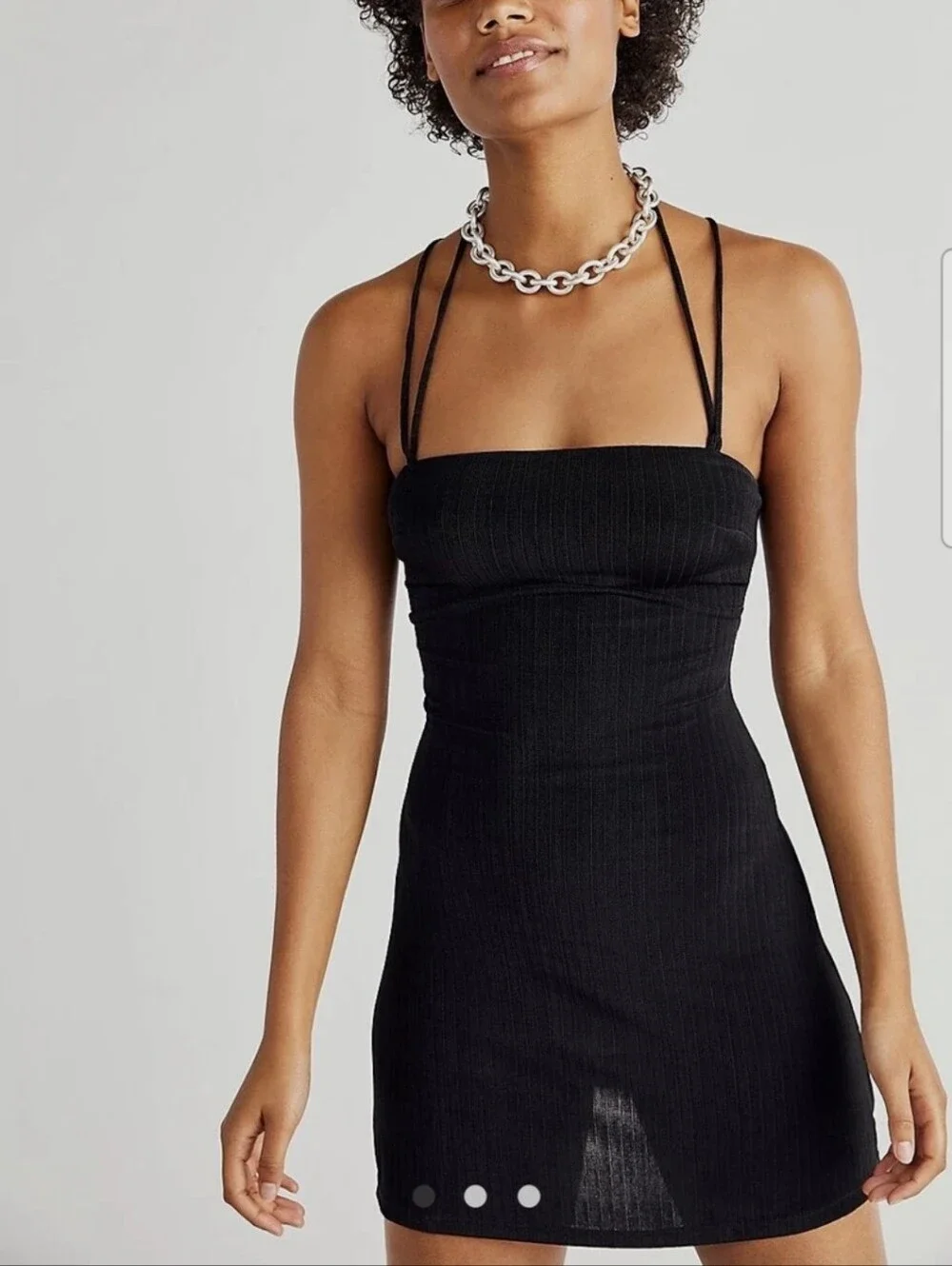 Free people Intimately Free looking so cute mini dress In Black